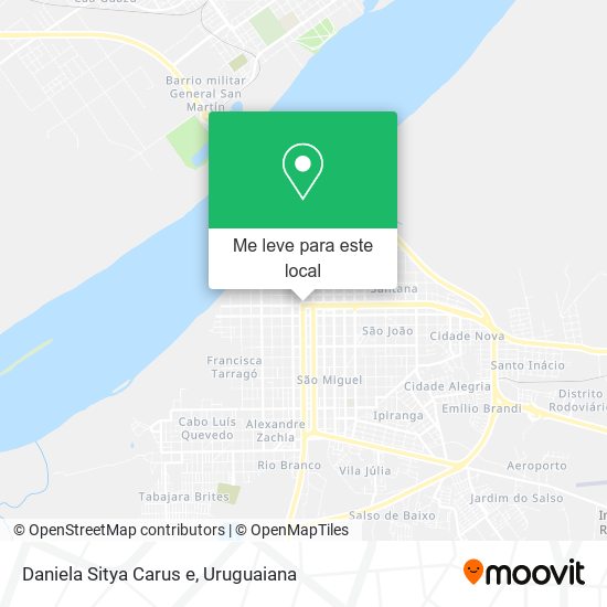 Daniela Sitya Carus e mapa