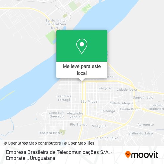 Empresa Brasileira de Telecomunicações S / A. - Embratel. mapa