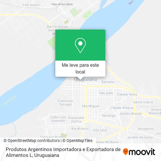 Produtos Argentinos Importadora e Exportadora de Alimentos L mapa