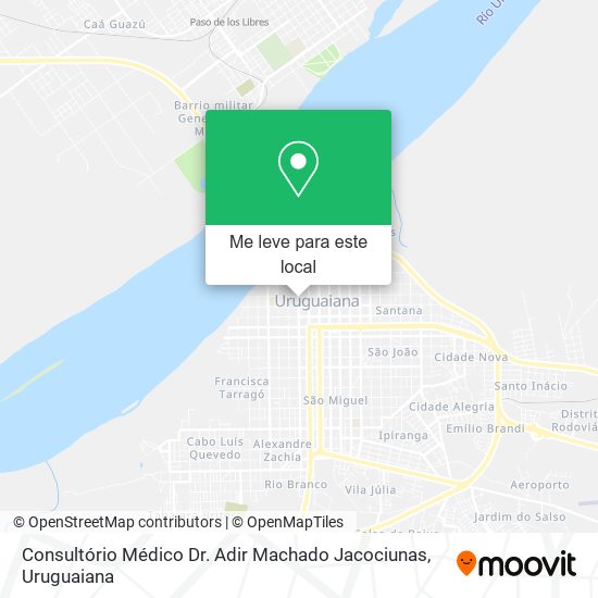 Consultório Médico Dr. Adir Machado Jacociunas mapa