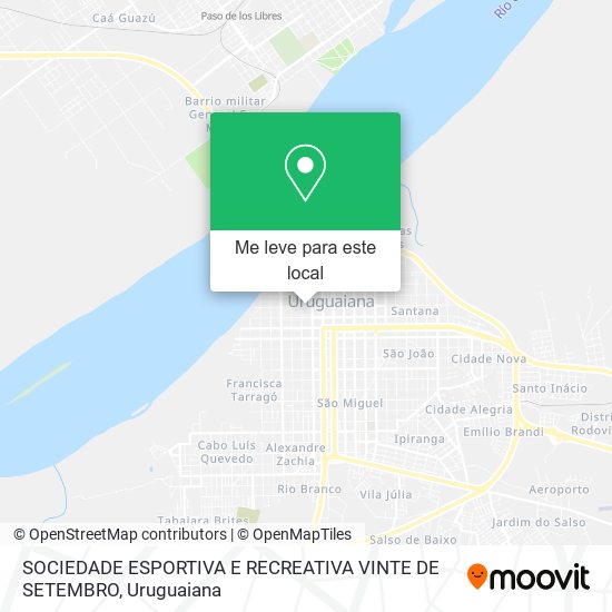SOCIEDADE ESPORTIVA E RECREATIVA VINTE DE SETEMBRO mapa