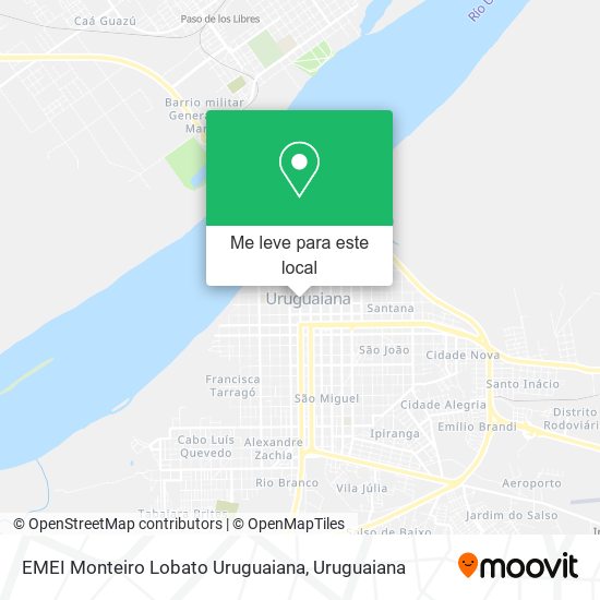 EMEI Monteiro Lobato Uruguaiana mapa