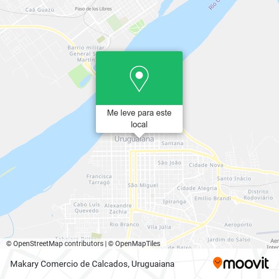 Makary Comercio de Calcados mapa