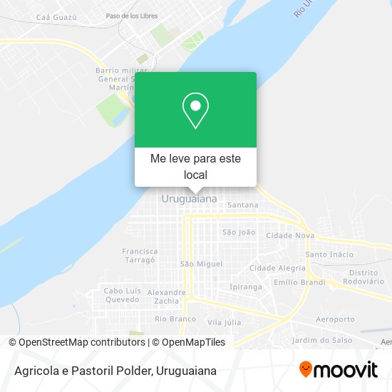 Agricola e Pastoril Polder mapa