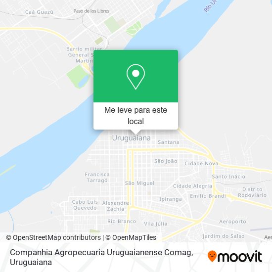 Companhia Agropecuaria Uruguaianense Comag mapa
