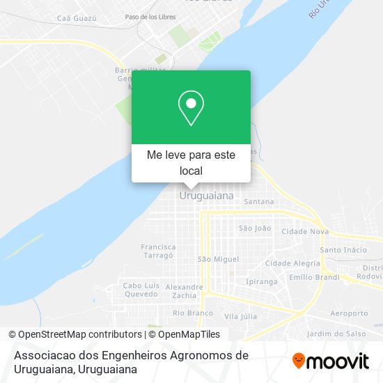 Associacao dos Engenheiros Agronomos de Uruguaiana mapa