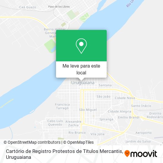 Cartório de Registro Protestos de Títulos Mercantis mapa