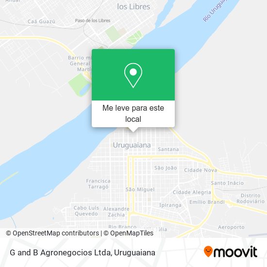 G and B Agronegocios Ltda mapa