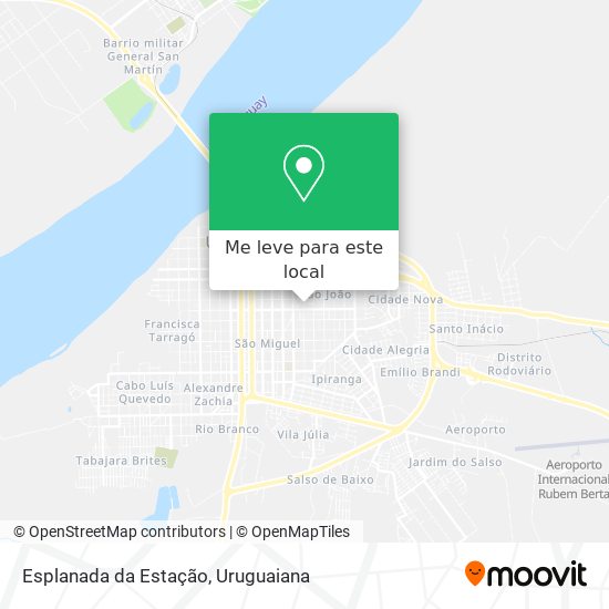 Esplanada da Estação mapa