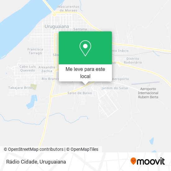 Rádio Cidade mapa