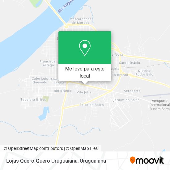 Lojas Quero-Quero Uruguaiana mapa