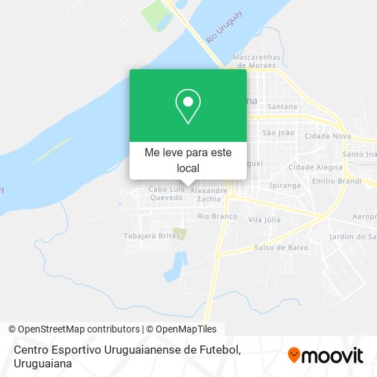 Centro Esportivo Uruguaianense de Futebol mapa