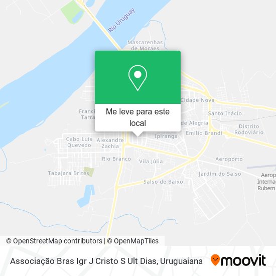 Associação Bras Igr J Cristo S Ult Dias mapa