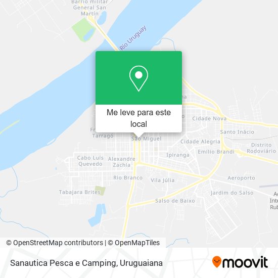 Sanautica Pesca e Camping mapa