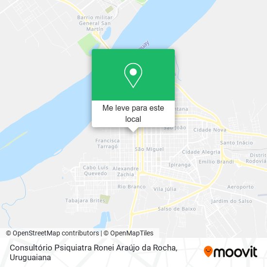 Consultório Psiquiatra Ronei Araújo da Rocha mapa