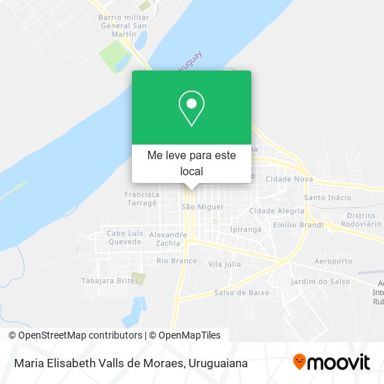 Maria Elisabeth Valls de Moraes mapa