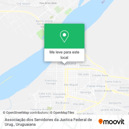 Associação dos Servidores da Justica Federal de Urug. mapa