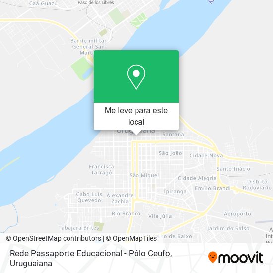 Rede Passaporte Educacional - Pólo Ceufo mapa