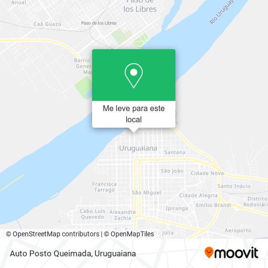 Auto Posto Queimada mapa