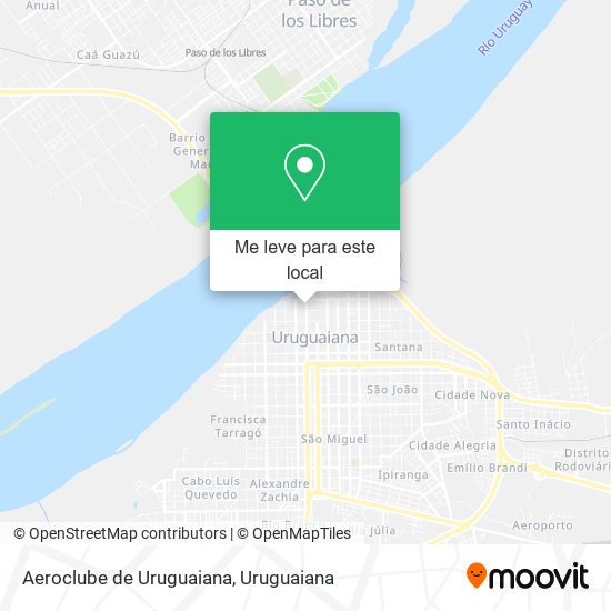 Aeroclube de Uruguaiana mapa