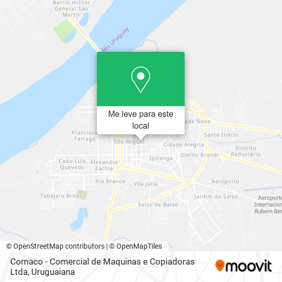 Comaco - Comercial de Maquinas e Copiadoras Ltda mapa