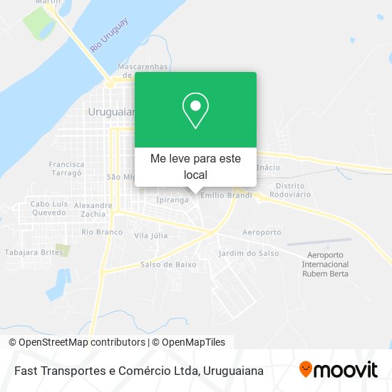 Fast Transportes e Comércio Ltda mapa