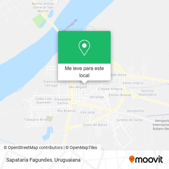 Sapataria Fagundes mapa