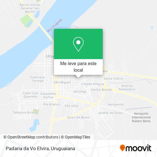 Padaria da Vo Elvira mapa