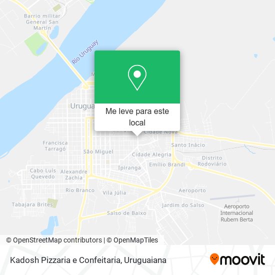 Kadosh Pizzaria e Confeitaria mapa