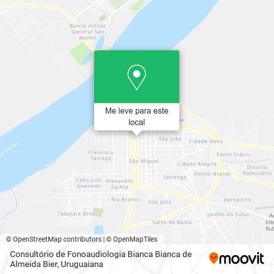Consultório de Fonoaudiologia Bianca Bianca de Almeida Bier mapa
