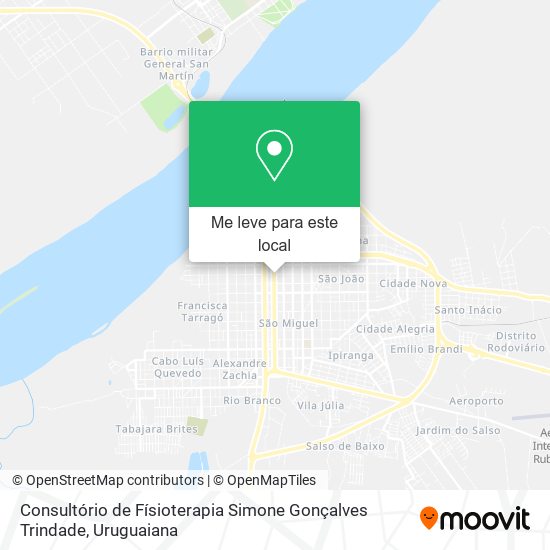 Consultório de Físioterapia Simone Gonçalves Trindade mapa