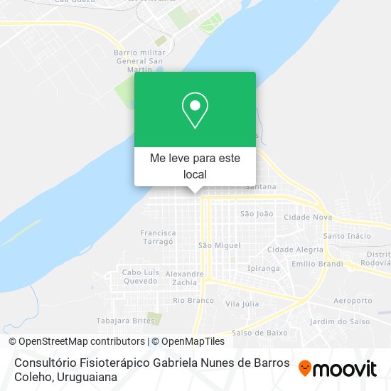 Consultório Fisioterápico Gabriela Nunes de Barros Coleho mapa