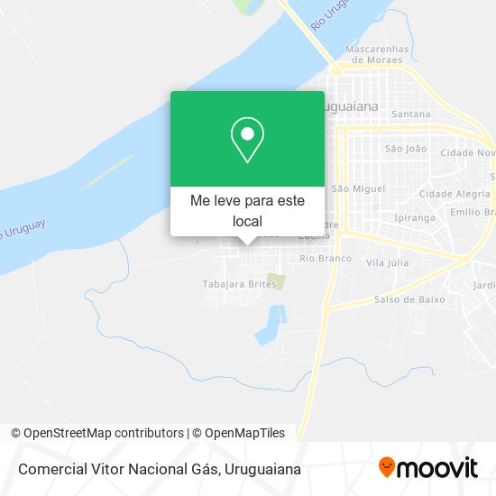 Comercial Vitor Nacional Gás mapa