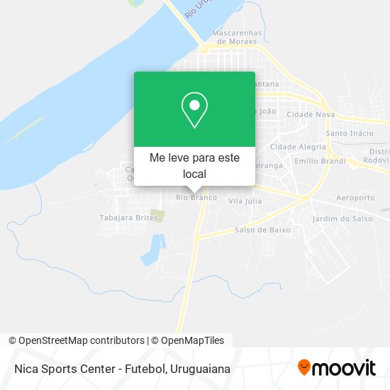 Nica Sports Center - Futebol mapa