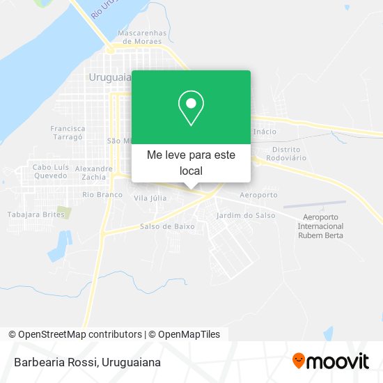 Barbearia Rossi mapa