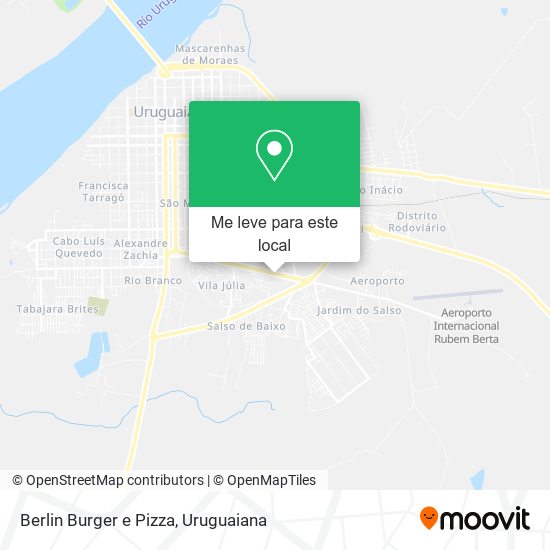 Berlin Burger e Pizza mapa