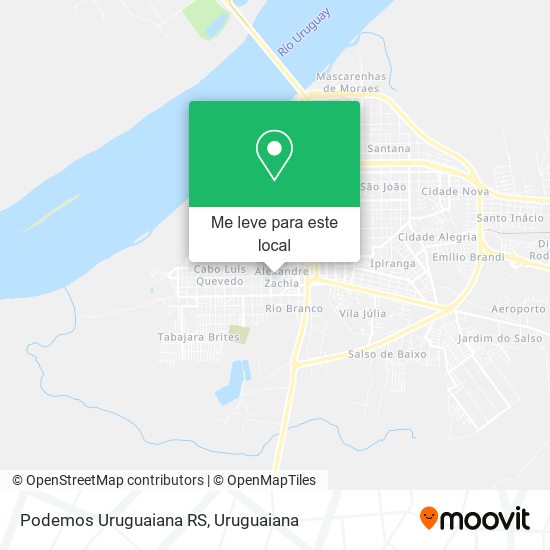 Podemos Uruguaiana RS mapa