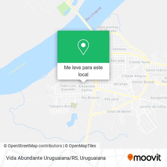 Vida Abundante Uruguaiana/RS mapa