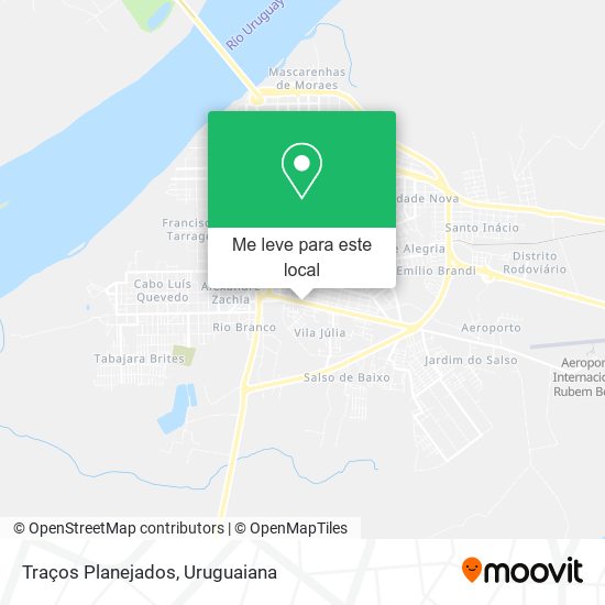 Traços Planejados mapa