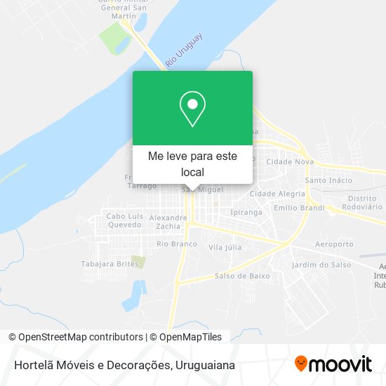 Hortelã Móveis e Decorações mapa