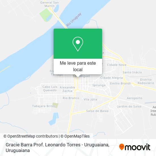 Gracie Barra Prof. Leonardo Torres - Uruguaiana mapa