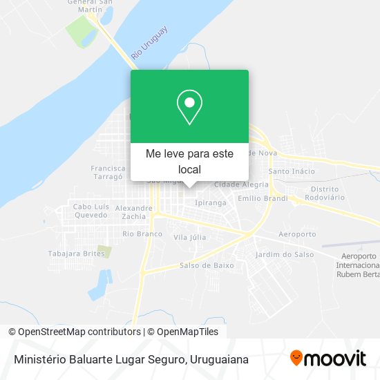 Ministério Baluarte Lugar Seguro mapa