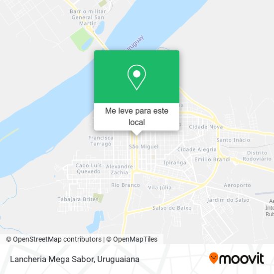 Lancheria Mega Sabor mapa