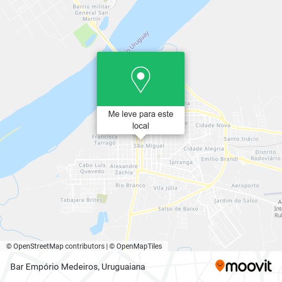 Bar Empório Medeiros mapa