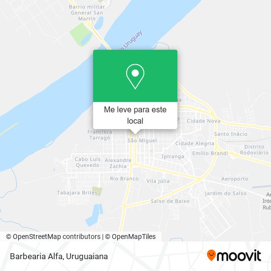 Barbearia Alfa mapa