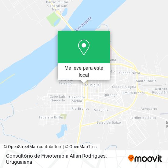 Consultório de Físioterapia Allan Rodrígues mapa