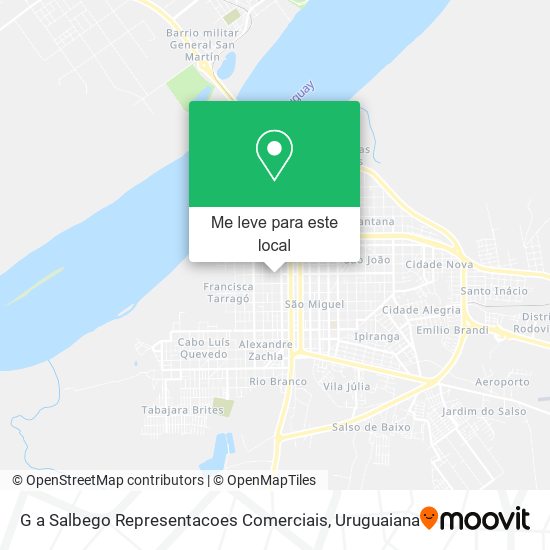 G a Salbego Representacoes Comerciais mapa