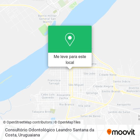 Consultório Odontológico Leandro Santana da Costa mapa