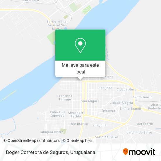 Boger Corretora de Seguros mapa