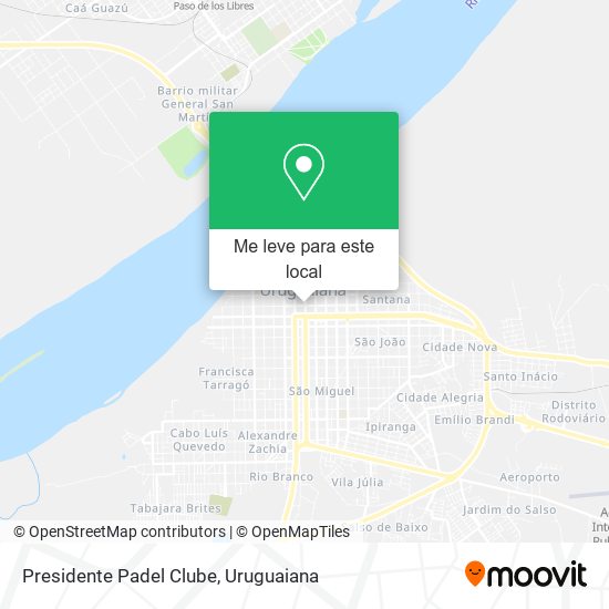Presidente Padel Clube mapa